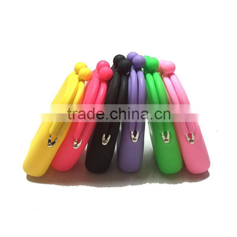 Japanese Style Candy Color Pouch Women Cosmetic Coin Purse Case Clutch Silicone Wallet
