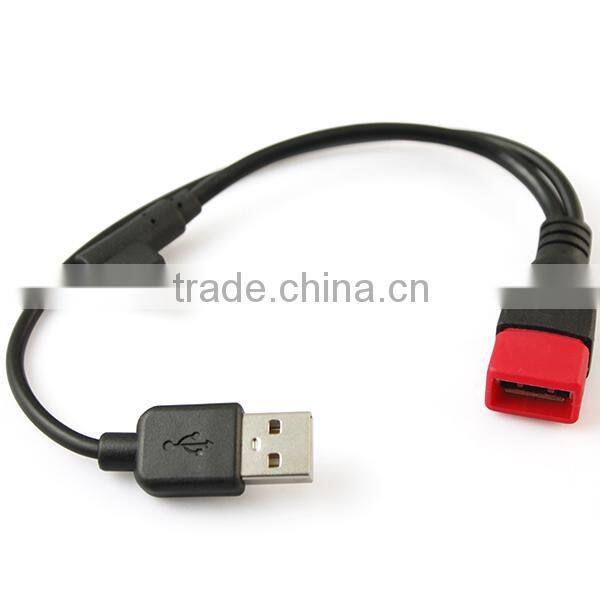 90-Degree micro usb male to female otg adapter