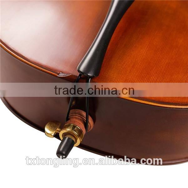 OEM Solid Wood Top Material And Electric Material Ebony Wood Fingerboard Cello TL013-1