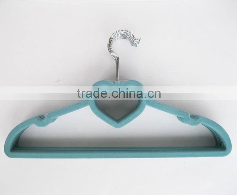velvet kids hanger anti-slip children hangers 33CM length