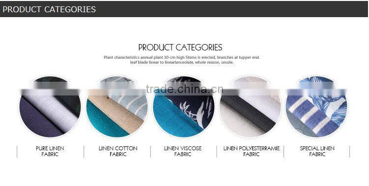 China Supplier Shaoxing Keqiao 100% Linen Fabric For Men's Shirts