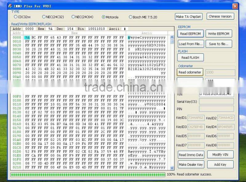 Free Shipping via dhl!!High quality Latest VVDI V3.5.3 VAG Vehicle Diagnostic Interface Open Read Pin/CS ,vvdi key programmer