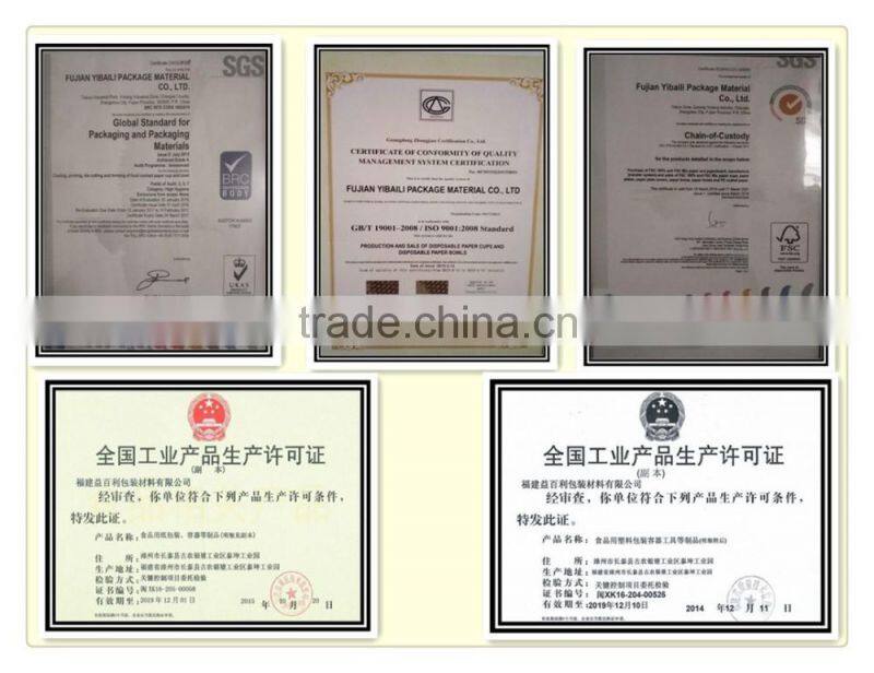 rice hot dog hamburger recycled biodegradable wholesale disposable cup container for pizza