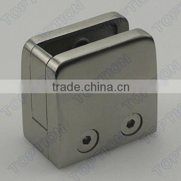 Square Stainless Steel Glass Clamp w Cover