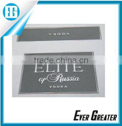Custom wine bottle metal label self-adhesive aluminum sticker labels bottle labels metal logo plate