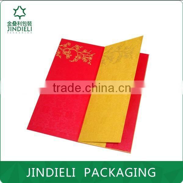 red fancy envelope package for gift