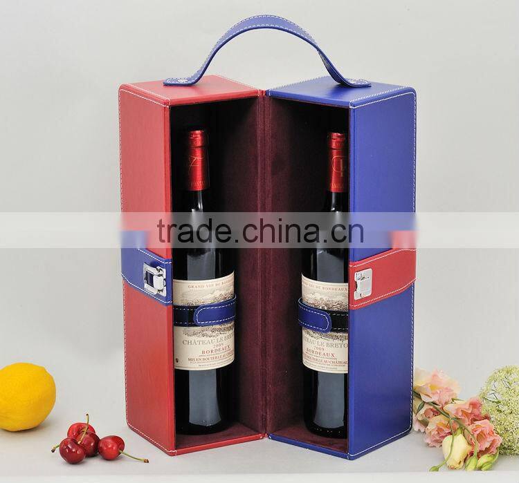 leather wine carry case
