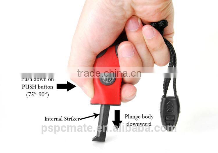 mini Emergency Flint Fire Starter Rod Lighter Magnesium camping kits tool