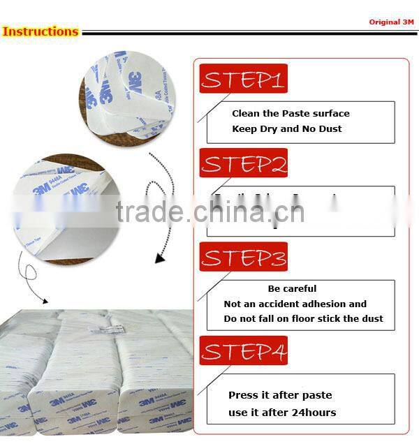 Accept Any Size Thickness OEM Factory Supply Universal Square Double Sided Original 3M Sticker Wall Glass Car Paste Gel Base