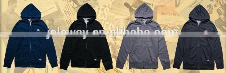 men zip-up custom blank plain hoodies sweatshirt