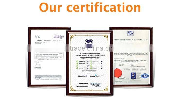 custom PET/PVC/PP box transparent