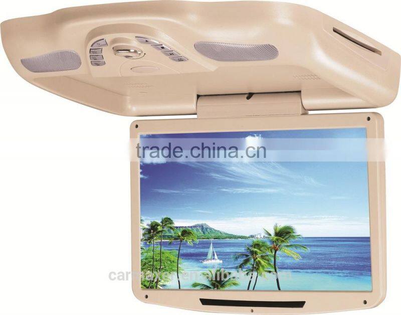 16.4 Inch Flip Down Car monitor With SD/USB slot Adjustable Car Roof Mount dvd player