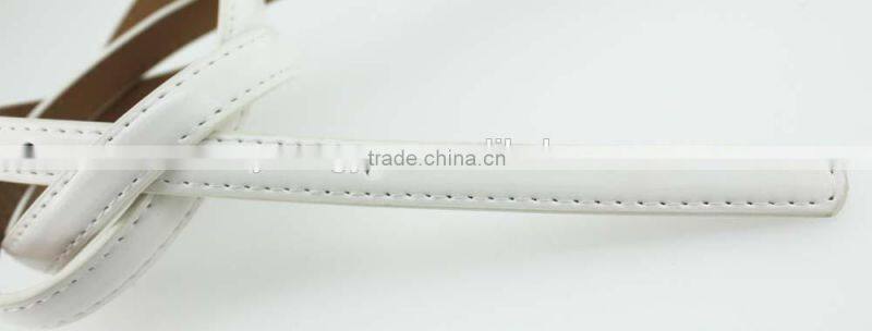 2015 NEW PU fashion girls dresses belt with Ebossed bronze buckles in yiwu