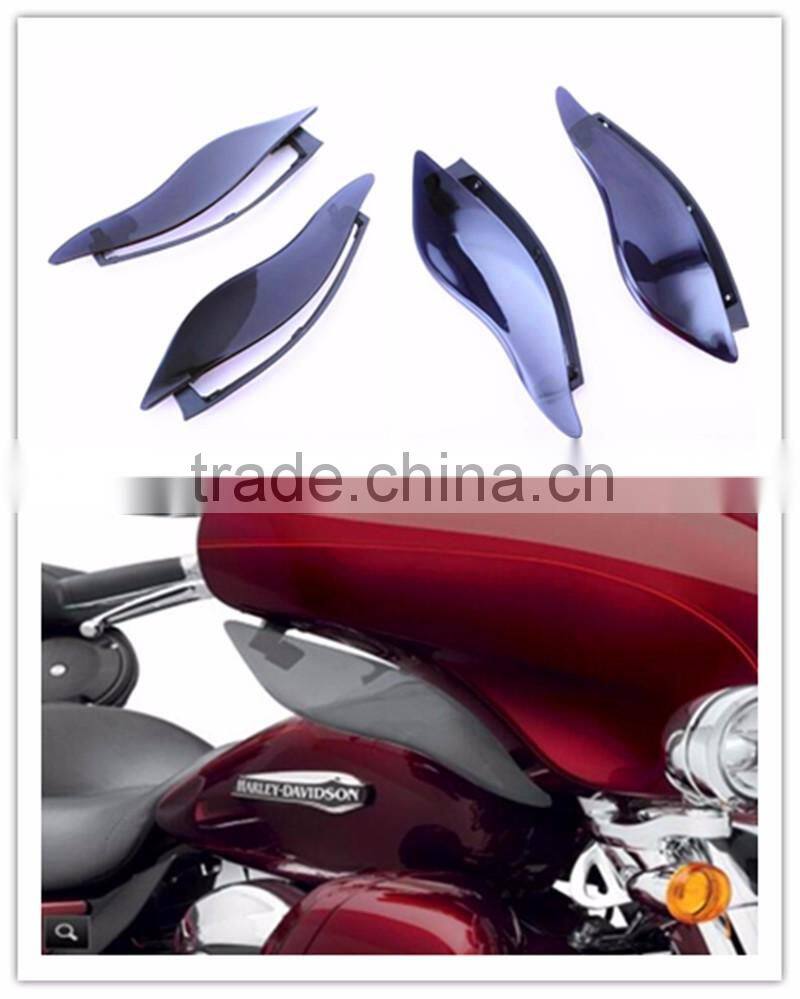 New Style ABS High quality Air Deflectors Harley side windshield For Harley Touring Street Glide Motorcycle Accessories