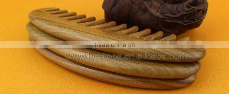 Durable Solid Wood Wide Tooth Hair Comb