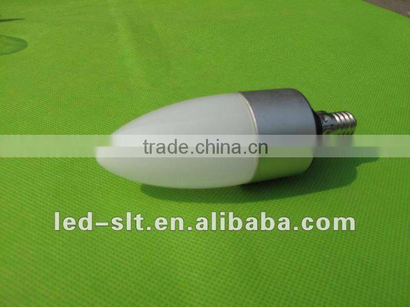 3W Dimmable e14 led candle bulb with CE RoHS certificate