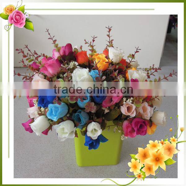 Artificial Glitter Flowers For Christmas Decoration
