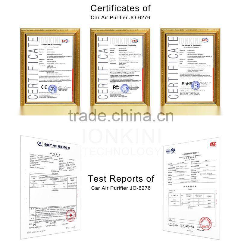 Ionic Ozone car air purifier car air cleaner filters