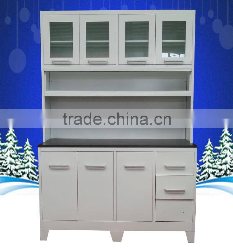 China supplier high quality steel kitchen cabinet, steel kitchen cupboard on selling