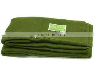 60% wool & 40%acrylic military blanket, camo army blanket, fleece blanket