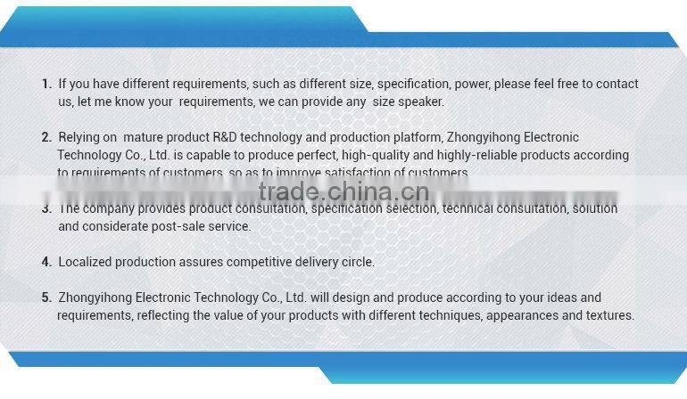 4ohm 10w-30w vibration speaker driver for multimedia smart home device