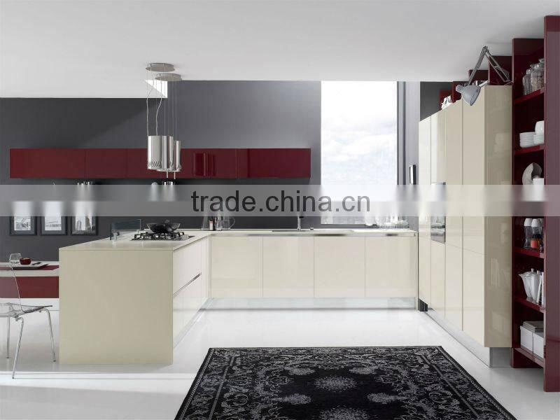 Modern lacquer kitchen cabinet with high quality standard