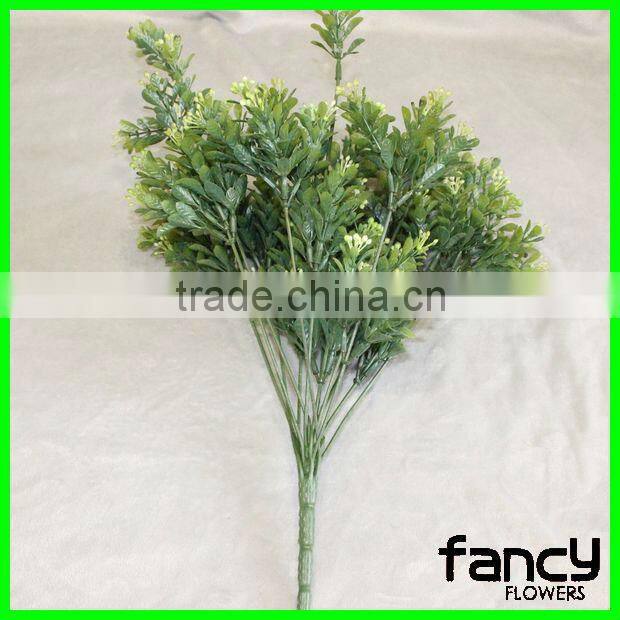 14 heads green fake plastic decoration artificial grass