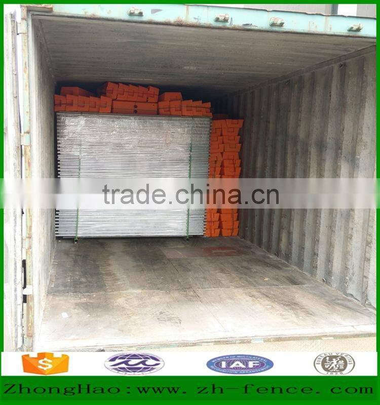 Factory direct sale hot dipped galvanized PVC coated and powder coated temporary fence