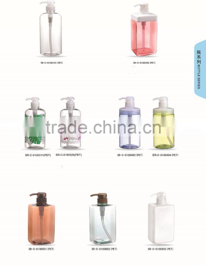 600ml body lotion spray bottle shampoo plastic box empty bottle squeeze