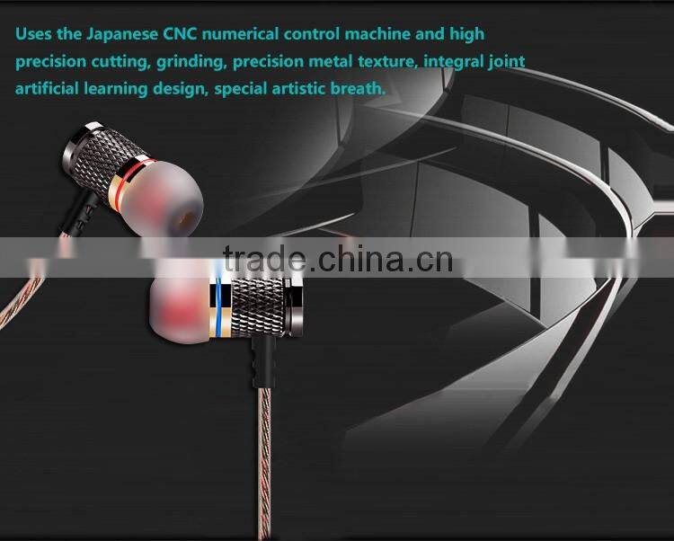 New KZ-ED2 Professional In-Ear Earphone 7MM Anti-noise Microphone Metal Heavy Enthusiast Bass Sound Music Headset