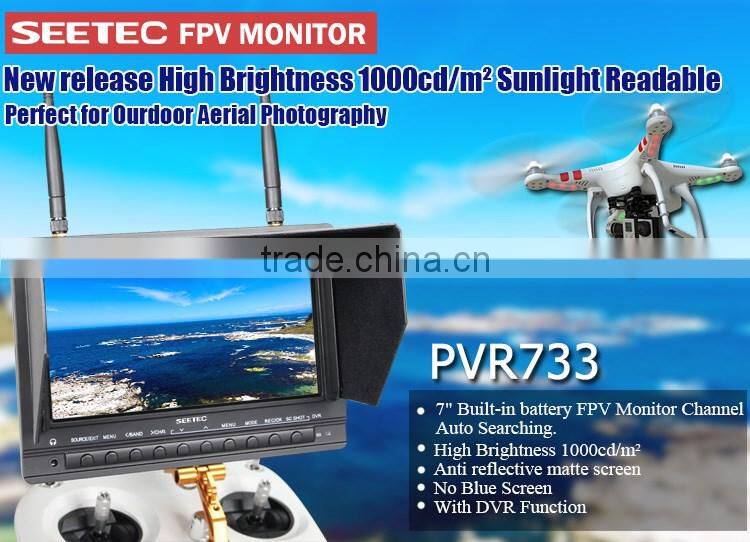 Anti reflective matte screen rc mini quadcopter 7 inch fpv monitor dvr 32ch module camera helicopter