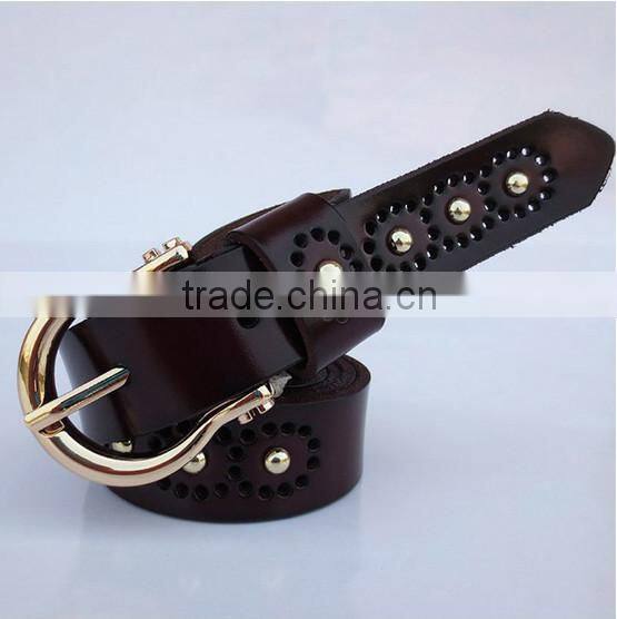 2015 OEM design women fashion leather belt