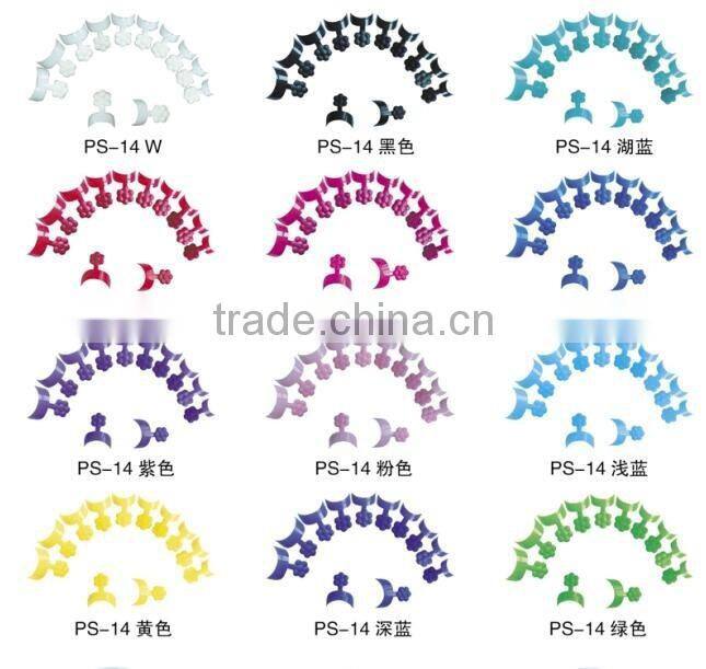 2015 professional new style flower style plastic nail tips french nail tips