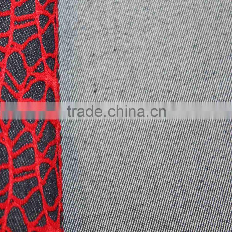 denim jean cotton fabric for jean bag shoe material