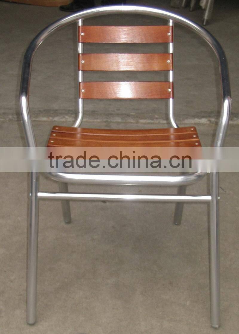 aluminum wooden bar chairs YC049