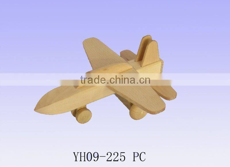 BIRCH WOOD TOY CAR/WOODEN TOY PLANE