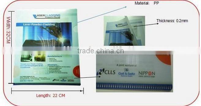 Decorated with recyclable pp material various kinds office folder