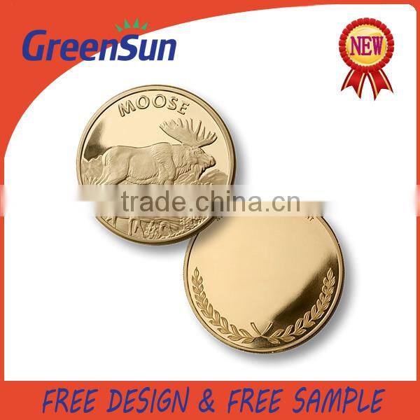 Cheap Metal Gold Award Commemorative Coin