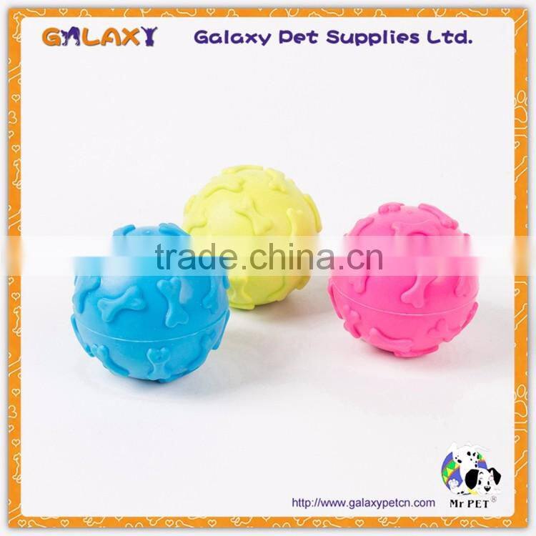 Customized design colorful soft pet training tennis ball for pet dog