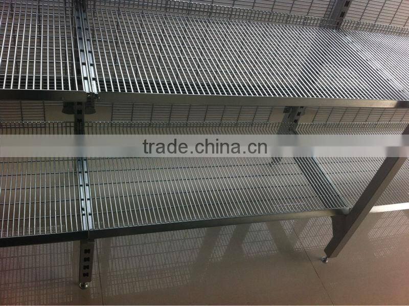 Latest Fashion Australia-style supermarket Steel Wire Shelving, Steel Mesh Gondola Shelving