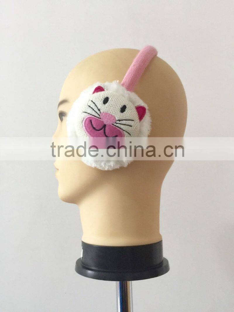 Fox / owl / Rabbit / Leopard Cartoon children knitted plush winter Warm children Telescopic earmuffs 2016 children accessories