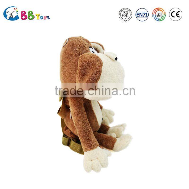 Factory Driect Sale Funny Meng Monkey Backpack