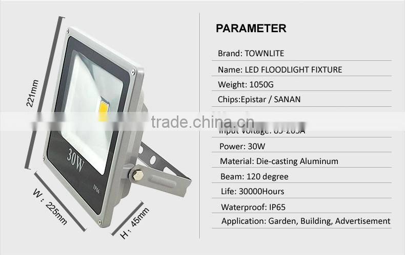 50w Slim outdoor led flood light, die cast aluminum led flood light
