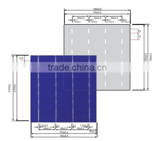 Taiwan solar cells 4BB poly cells
