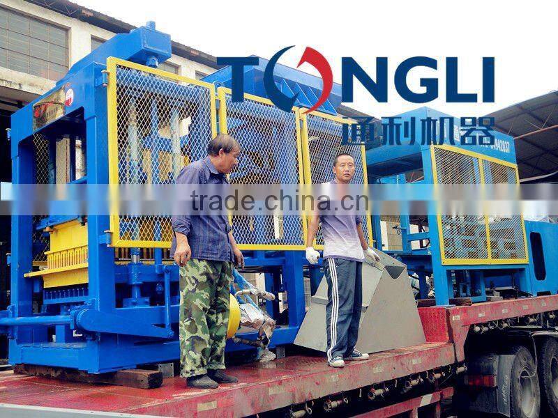 simple concrete brick making machine