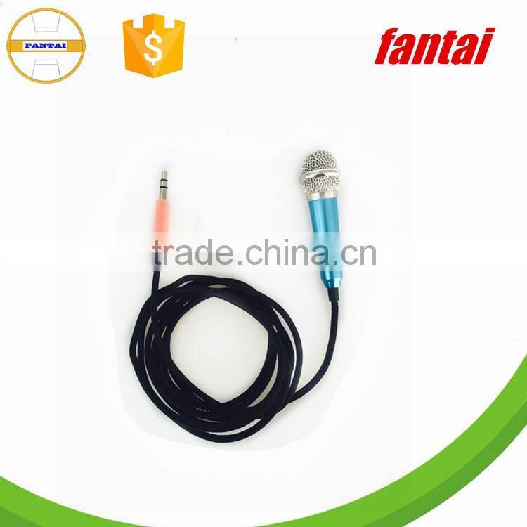 New Mini Wired Handheld Microphone for Mobile Phone,Hot sale portable mini microphone in ear for singing