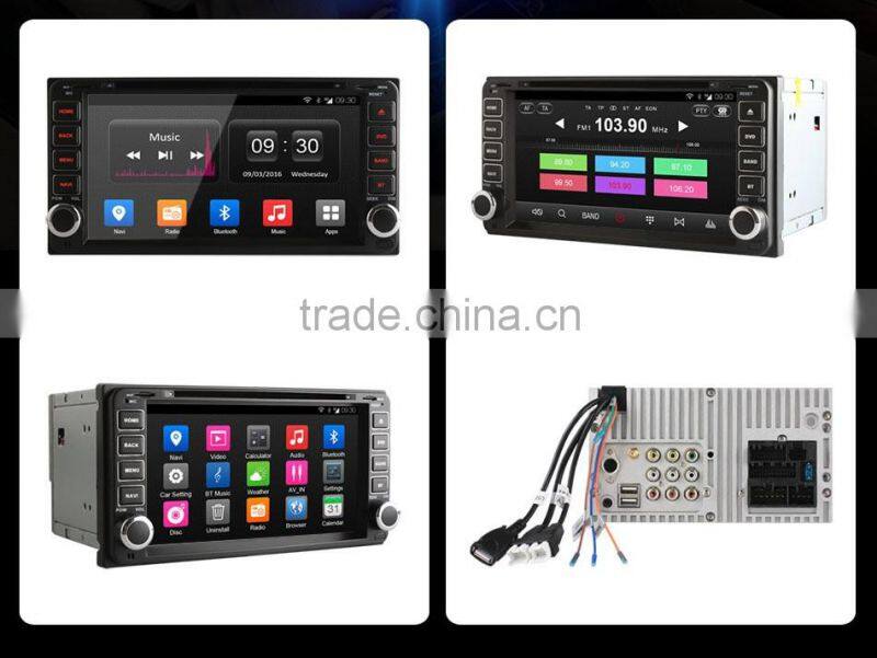 Wholesale price quad core Android 4.4 for toyota car stereo built in wifi