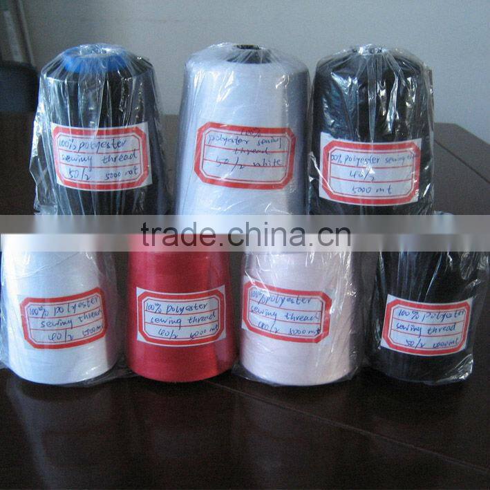 100% cone polyester sewing thread