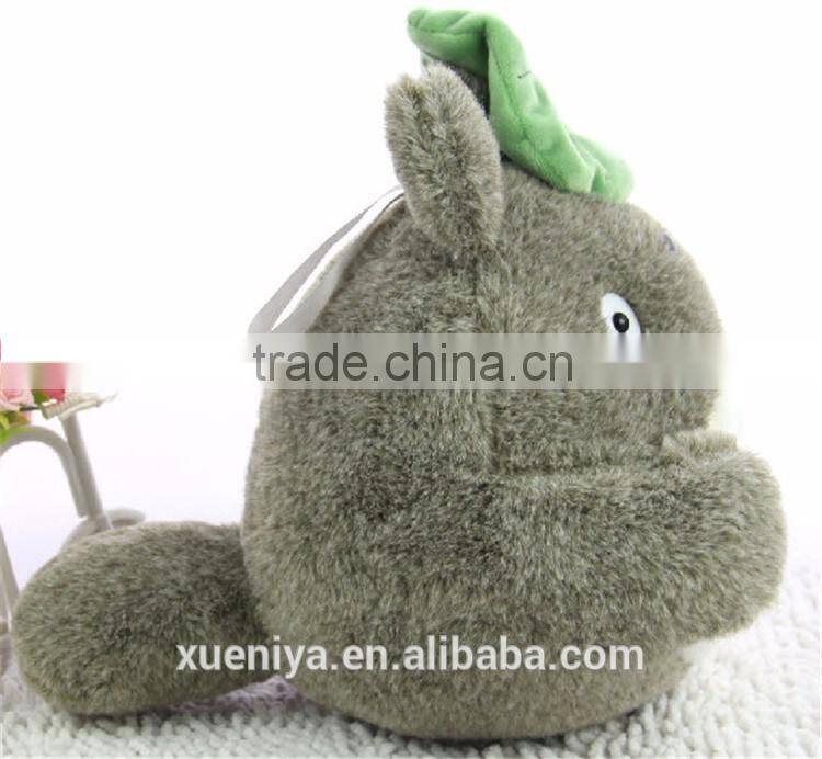 2016 Newest Custom Cute Soft Stuffed Lotus Leaf Totoro Doll For Baby