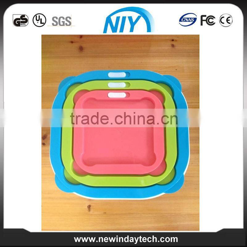 7 sets microwave plastic food preserving box, container with colorful lid